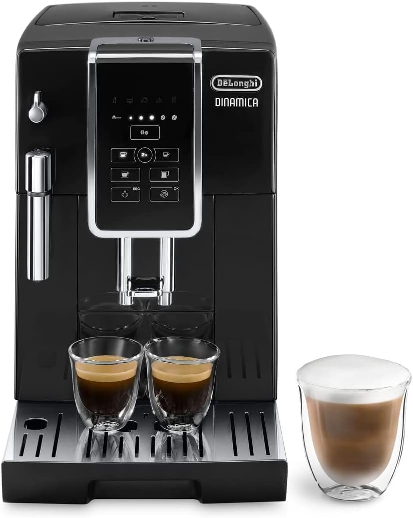 Dinamica Machine a Café Grain, Machine Expresso et Cappucino, Noir