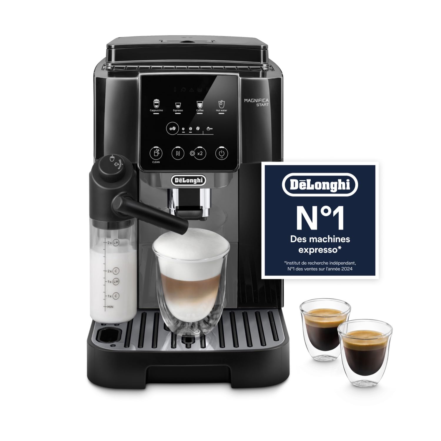 Magnifica Start - Perfetto Coffee Maker Automatic, Noir et Gris
