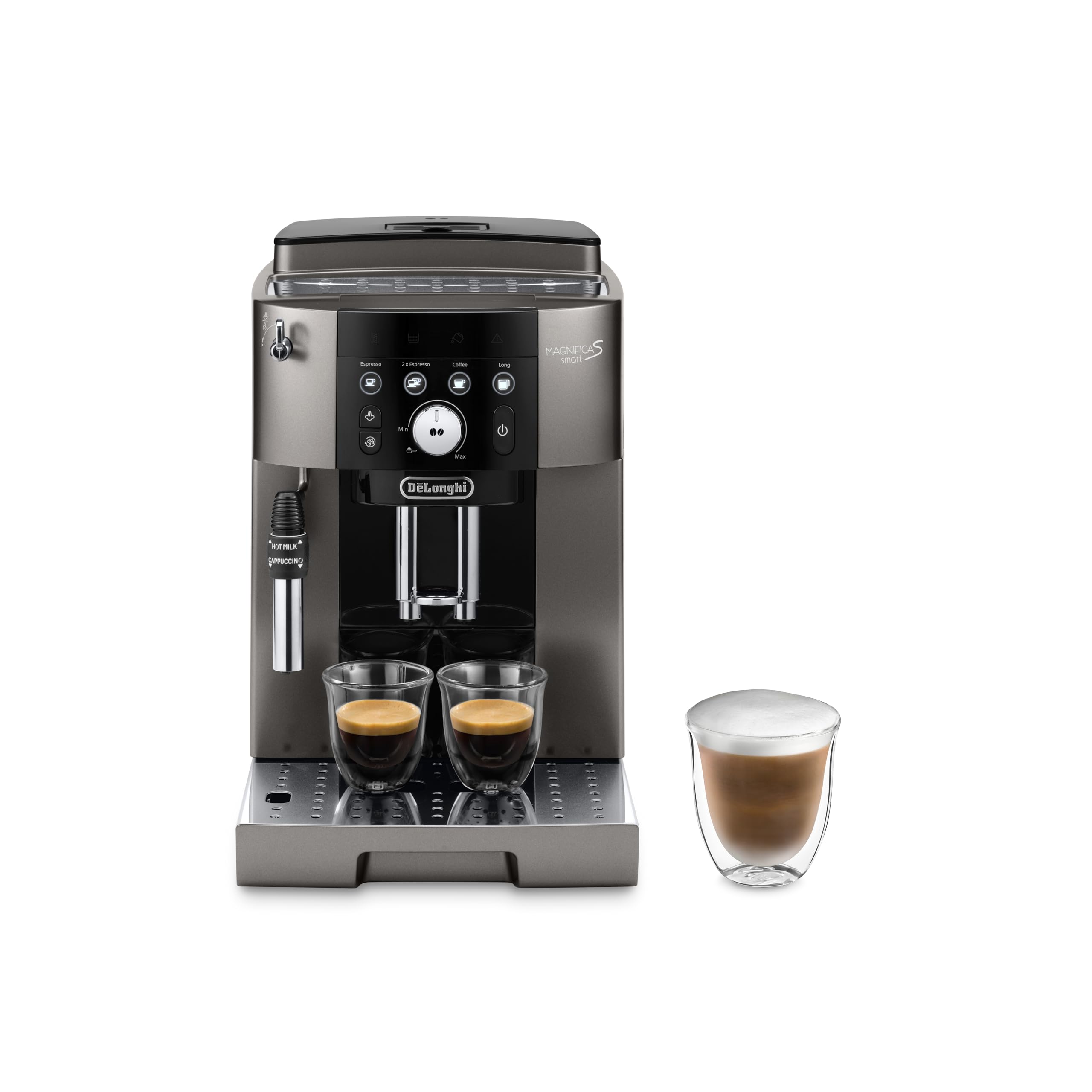 Magnifica S Smart, Coffee Maker Automatic with Mousseur à Lait, Noir Titane